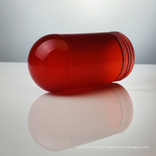 Machine blown red matt surface cylinders shade glass lamp cover